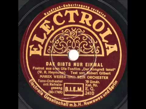 ▶ Das gibts nur einmal, das kommt nicht wieder   YouTube 360p