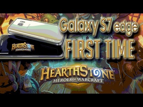 Playing Hearthstone on Samsung S7 Edge!