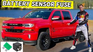 CHEVROLET SILVERADO BATTERY CURRENT SENSOR FUSE LOCATION REPLACEMENT 2014 2015 2016 2017 2018 2019