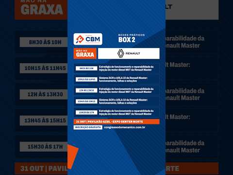 Renault Master: Injeção Diesel M9T, Sistema SCR e ARLA 32 | CBM 2026