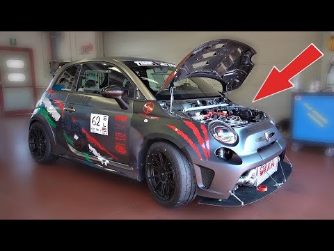 Time Attack Build Abarth 695 Biposto Won't Shift Into 4th Gear!! - Dogbox Gearbox FAIL @ Mugello!