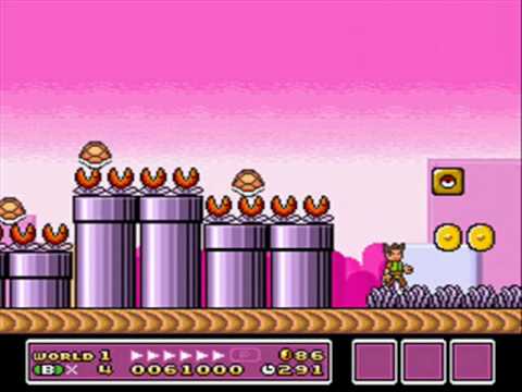 SMB3 for Super Mario All-Stars Custom Level #199 - Fuchsia Fields