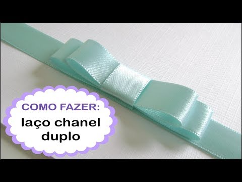 Como fazer laço chanel duplo para o seu convite  - Faça Você Mesmo / DIY