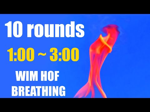 [Wim Hof] 10 rounds breathing technique to reach 3 minutes