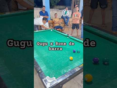 Gugu sem medo x Rone de barra pelo torneio em Ituaçu Bahia vejam quem levou a melhor #sinuca