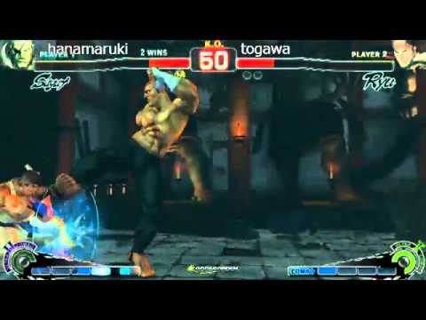SSF4 AE: Hanamaruki (Sagat) vs Togawa (Ryu) - Godsgarden 4 Pool Finals