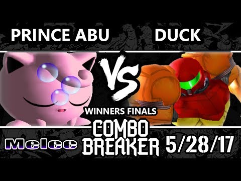 Combo Breaker 2017 Smash Melee - Prince Abu (Jigglypuff) vs P1 | Duck (Samus) - SSBM WF
