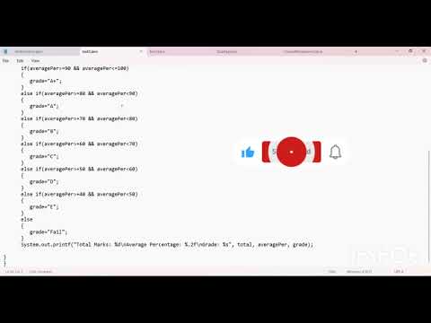 Codsoft Internship Task 2java Programmingstudent Grade Calculator