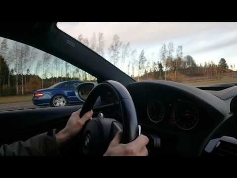 BMW M6 Coupe with Ram Air, ECU and exhaust vs Mercedes SL600 V12 BiTurbo ECU tune and decat 550 RWHP