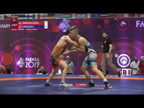 1/8 GR - 65 kg: N. MARGVELASHVI (GEO) v. E. LAUGALIS (LAT)