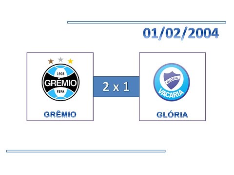 GOLS: Grêmio 2 x 1 Glória - 01/02/2004 - Campeonato Gaúcho