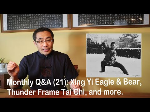 , title : 'Monthly Q&A (21): Xing Yi Eagle & Bear, Tea, Thunder Frame Tai Chi, Tan Tui,  and more'