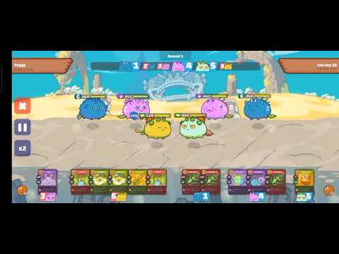 Jumping Poison surrender to Anti-terminator. - Axie Infinity (Dusky)