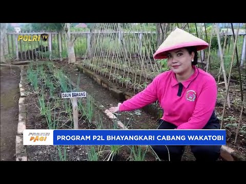 BHAYANGKARI CABANG WAKATOBI DORONG PEMANFAATAN PEKARANGAN UNTUK KETAHANAN PANGAN KELUARGA