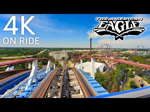 [4K-On Ride] The American Eagle - Six Flags Great America