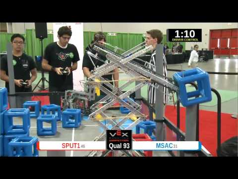 2015 VEXU Q93 - SPUT1 vs MSAC - 36 to 32-Division Div-VEX U-VEX Worlds 2015