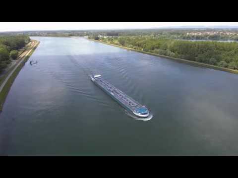 Germany, Greffern, Le Rhin