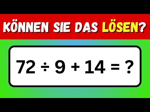 🧠 Gehirntrainierende Mathe-Quiz für Kinder | Leicht, Mittel, Schwer