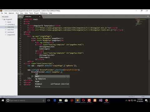 Angularjs Tutorial 12 Create One Page Application With Angularjs Framework