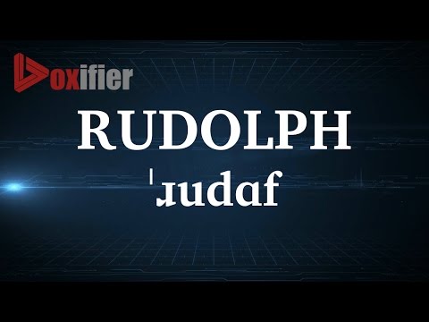 English Pronunciation of Rudolph - Voxifier.com