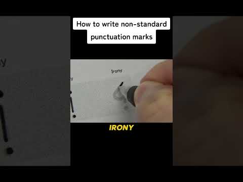 how to write uncommon punctuation marks demonstration 😳 #shorts