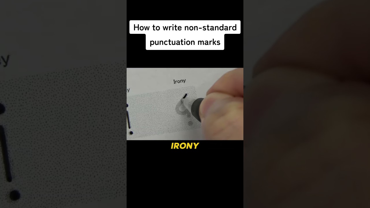 how to write uncommon punctuation marks demonstration 😳 #shorts