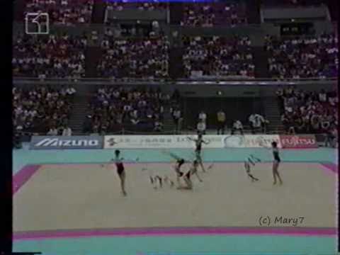 WC Osaka 1999 Bulgaria 3 Ribbons 2 Hoops AA