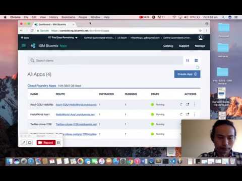 Bluemix-Hello-World-App-Deployment