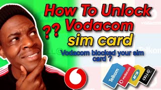 How to unlock Vodacom blocked sim card #vodacom