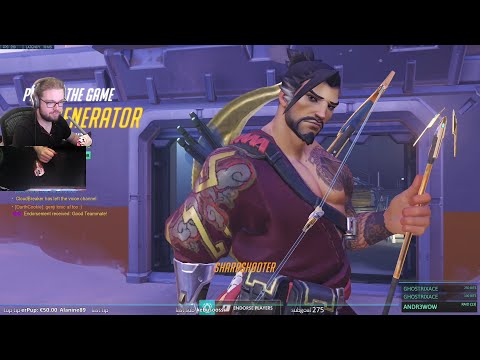 POTG! Arrge 5000+ hours of Hanzo - GAMEPLAY OVERWACTH SEASON 28
