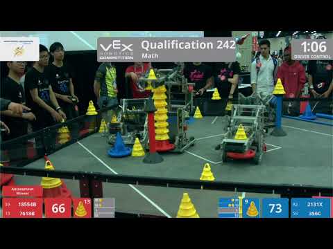 2018 VRC Math Q242 - 18554B 7618B vs 2131X 356C - 106 to 74