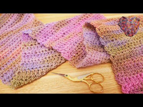 Learn to crochet a scarf | half double crochet | make your own autumn scarf | easy