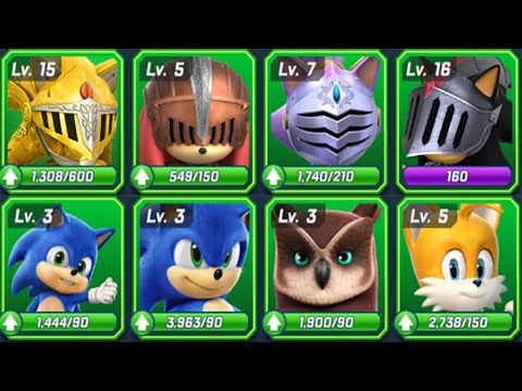 Sonic Forces Speed Battle - All Knights vs All Special Movie Runners - All Characters Unlocked Game