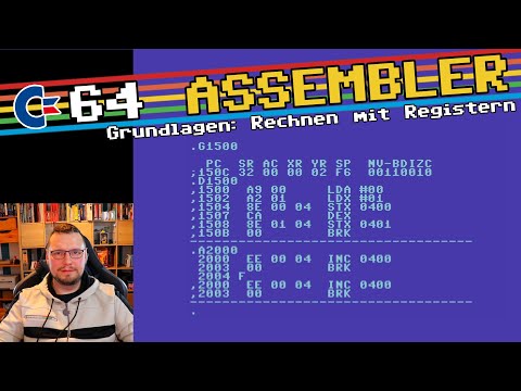 Lerne C64 Assembler - So rechnest Du mit Registern
