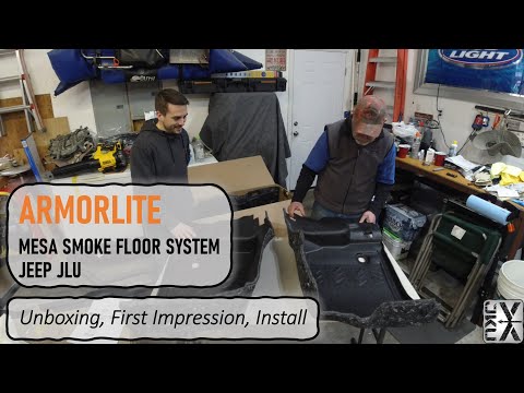 Armorlite JLU Mesa Smoke Floor System - Unboxing, First Impressions, & Install - JEEP JLU