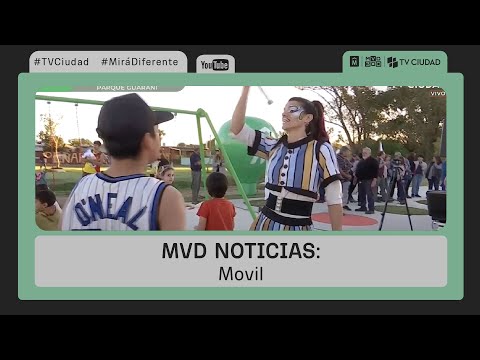MVD Noticias - El programa de la IM "zonas liberadas", inauguro una nueva plaza en Parque Guaraní
