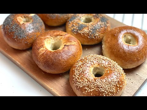 NY Style BAGELS recipe made simple at home | How to make perfect hand shaped bagels