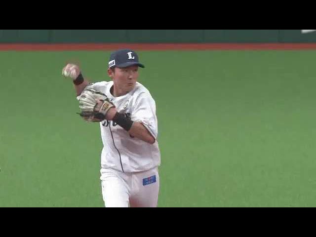【3回表】華麗なランニングスロー!! ライオンズ・源田壮亮が安定感抜群の守備を見せる‼  2023年6月10日 埼玉西武ライオンズ 対 東京ヤクルトスワローズ