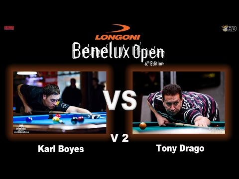 2014 Longoni Benelux Open Karl Boyes (UK) vs Tony Drago (MLT)  v2 HD