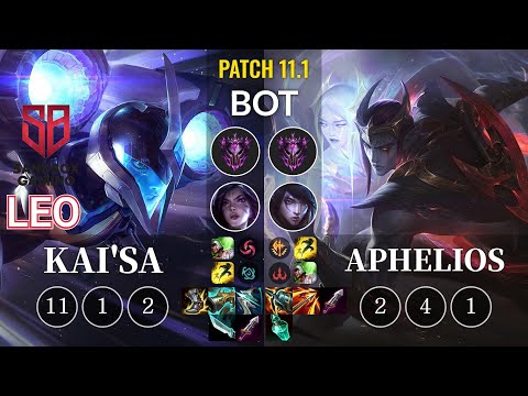 SB Leo Kai'Sa vs Aphelios Bot - KR Patch 11.1