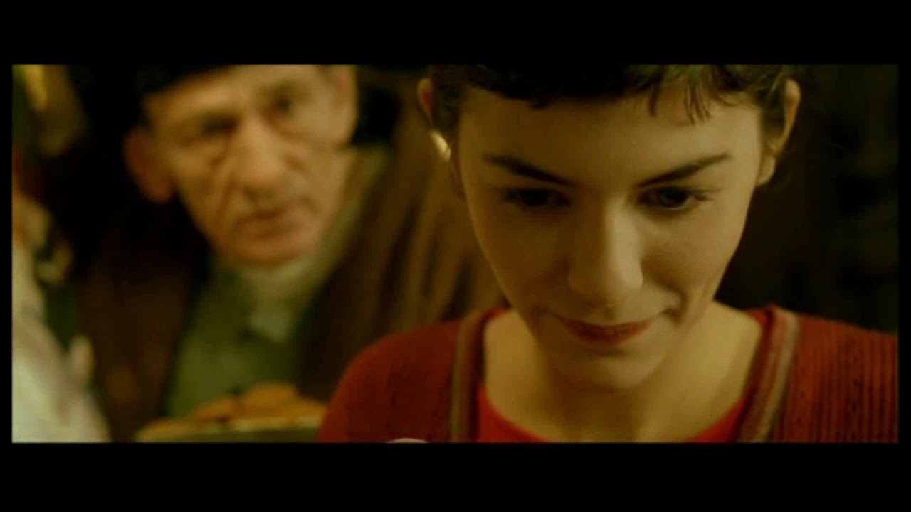 La ragazza con il bicchiere d'acqua di Renoir - Scene Il favoloso mondo di Amelie