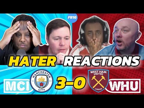 MAN CITY'S RIVAL'S & HATERS GUTTED 🤣 REACTION TO MAN CITY VS WEST HAM 3-0 | PREMIER LEAGUE