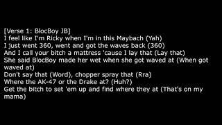 BlocBoy JB – Don&#39;t Say That Lyrics ft  Lil Uzi Vert