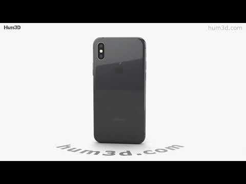 Apple iPhone XS Space Gray 3D model by 3DModels.org