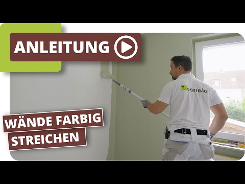 Wand farbig streichen - Tipps vom Profi für scharfe Farbkanten