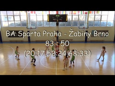 2019 0119 _ Extraliga U15 _ BA Sparta Praha - Žabiny Brno