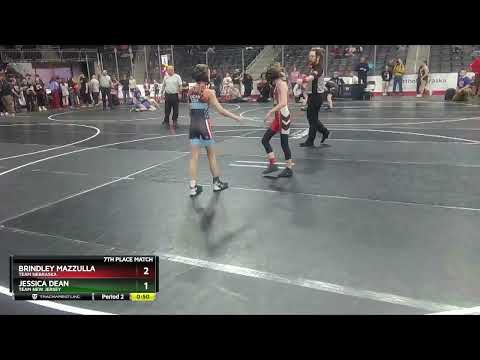 65 Lbs 7th Place Match - Brindley Mazzulla, Team Nebraska Vs Jessica Dean, Team New Jersey D0eb