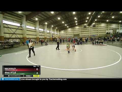 71 Lbs Cons. Semi - Brax Wylie, Sanderson Wrestling Academy Vs Ian Dooley, Legends Of Gold MT B12f