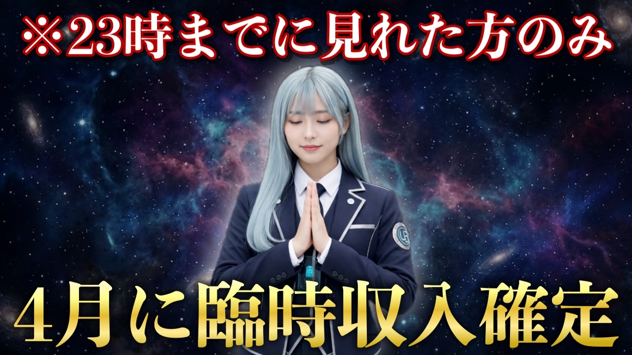 【23時までに見た方のみ】4月中に億を超える臨時収入が確定します｜宇宙銀行