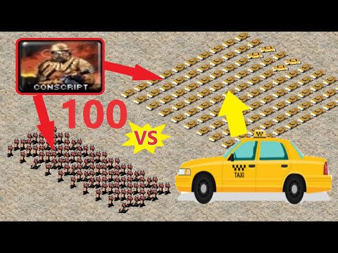 Conscripts vs Taxi Conscripts - Same Cost - Red Alert 2